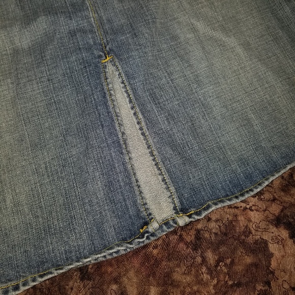 A Line Denim Skirt 26 / 2 New Retro Anthropologie - Picture 6 of 6